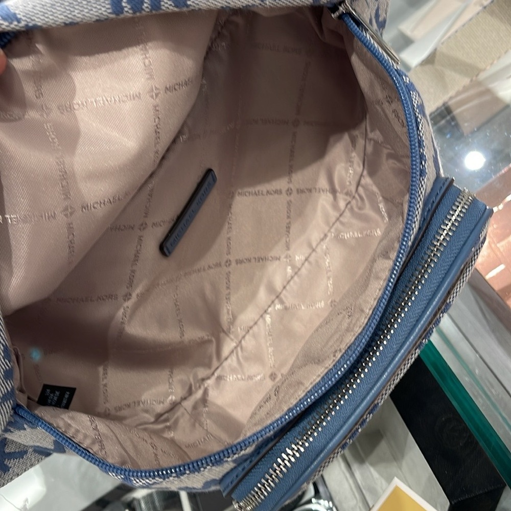 MICHAEL KORS
Maisie Large Logo 2-in-1 Sling Waist Fanny Pack Crossbody 
Denim/ - Picture 14 of 16